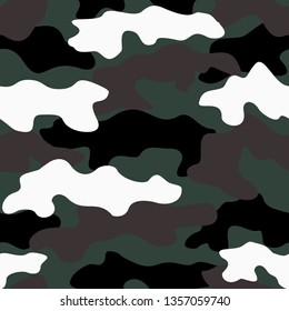 
camouflage seamless pattern vector