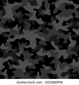 Camouflage seamless pattern vector. Abstract modern military background.