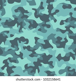 Camouflage seamless pattern vector. Abstract modern military background.