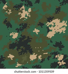 Camouflage seamless pattern. Vector background.