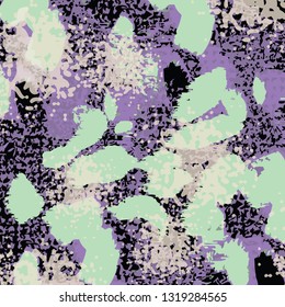 Camouflage seamless pattern. Vector illustration