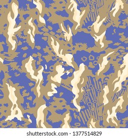 Camouflage seamless pattern. Vector illustration