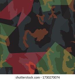 Camouflage seamless pattern. Vector illustration