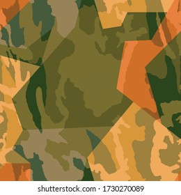 Camouflage seamless pattern. Vector illustration