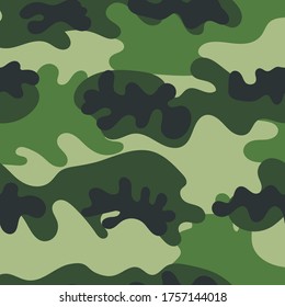 Camouflage nahtloses Muster. Vektorgrafik