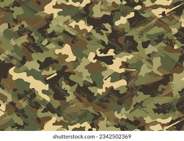 Camouflage seamless pattern. vector illustration.