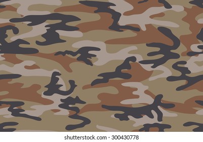 Camouflage seamless pattern. Woodland color scheme