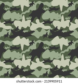Camouflage seamless pattern.Military background.Vector illustration.
