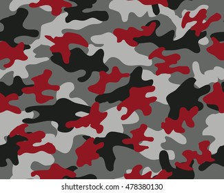 Camouflage seamless pattern.Military background.Vector illustration.