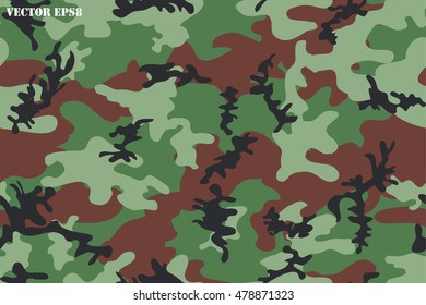 Camouflage seamless pattern.Military background.Vector illustration.
