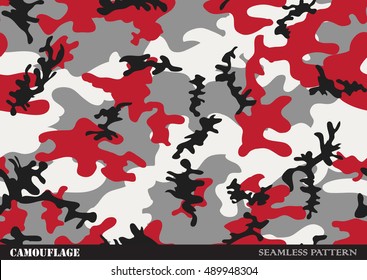 Camouflage seamless pattern.Military background.Vector illustration.