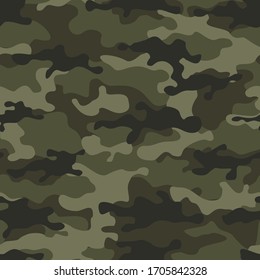 Camouflage Seamless Pattern.Military Camo.Print Vector