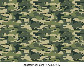 Camouflage seamless pattern.Military design. Print on fabric on clothing. Vector