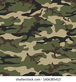 Camouflage seamless pattern.Modern military background.Print.