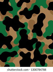 Camouflage seamless pattern.Vector illustration