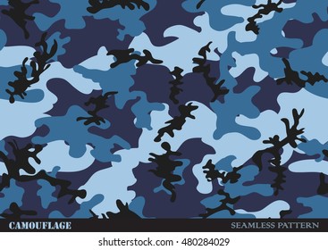 Camouflage Seamless Pattern.Vector Military Pattern.