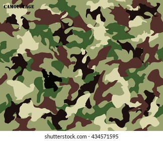 Camouflage seamless pattern.Vector camouflage pattern.