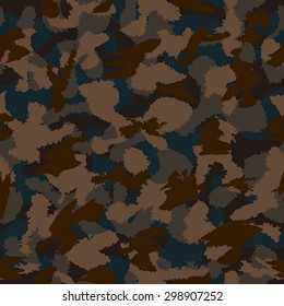 Camouflage seamless vector pattern. Can be used for wallpaper, pattern fills, web page background, surface textures. Vector illustration