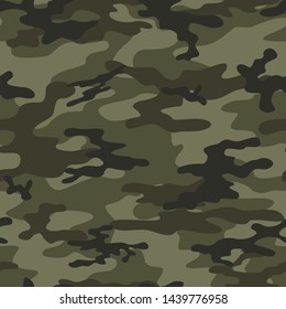 
camouflage seamless vector pattern for clothing and wallpaper