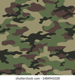 
camouflage seamless vector pattern. military texture. modern