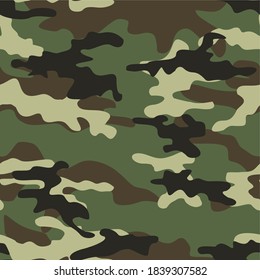 ejército de impresión vectorial sin costura de camuflaje