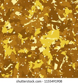 Camouflage with shades of gold, bronze and copper. Seamless texture. 