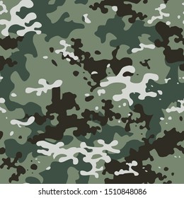Camouflage skin seamless military textile products Background Pattern Vector illustration