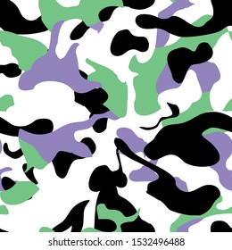 Camouflage skin seamless military textile products Background Pattern Vector illustration