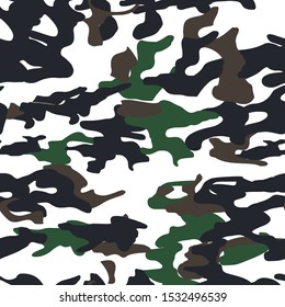 Camouflage skin seamless military textile products Background Pattern Vector illustration
