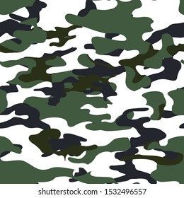 Camouflage skin seamless military textile products Background Pattern Vector illustration