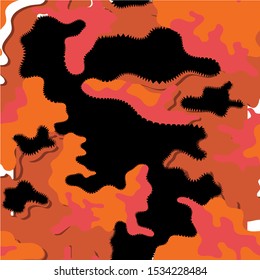Camouflage skin seamless military textile products Background Pattern Vector illustration