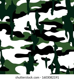 Camouflage skin seamless military textile products Background Pattern Vector illustration