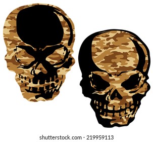 camouflage skull,