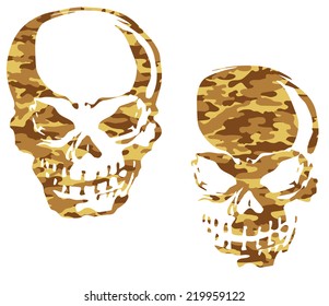 camouflage skull,