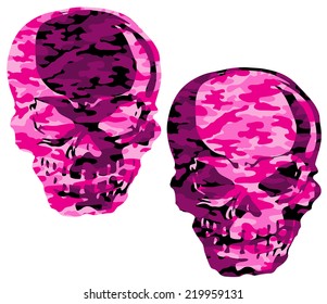 camouflage skull,