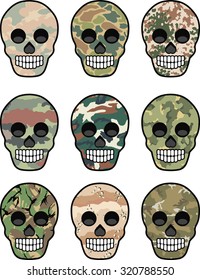 camouflage Skull