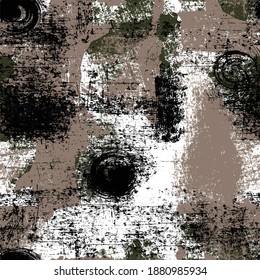 camouflage style modern pattern grunge effect seamless pattern