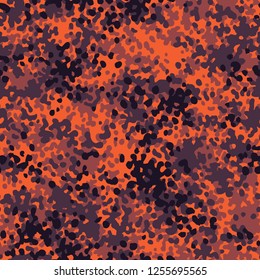 Camouflage texture digital seamless pattern. Abstract modern dotted militagy camo background. Fabric textile endless ornament. Vector illustration.