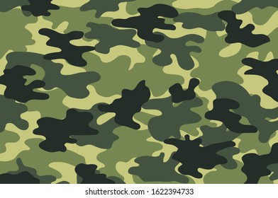 Camouflage texture pattern. Abstract modern military camo ornament for army and hunting fabric print. Military uniform. The form of the navy.Masking ornament. Vector background. 