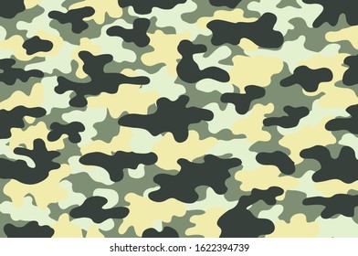 Camouflage texture pattern. Abstract modern military camo ornament for army and hunting fabric print. Military uniform. The form of the navy.Masking ornament. Vector background. 