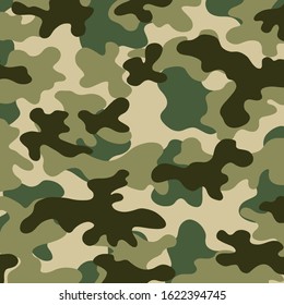 Camouflage texture pattern. Abstract modern military camo ornament for army and hunting fabric print. Military uniform. The form of the navy.Masking ornament. Vector background. 
