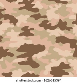 Camouflage texture pattern. Abstract modern military camo ornament for army and hunting fabric print. Military uniform. The form of the navy.Masking ornament. Vector background. 