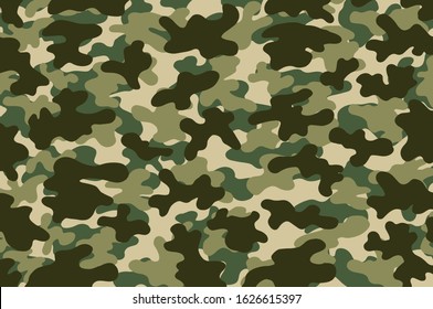 Camouflage texture pattern. Abstract modern military camo ornament for army and hunting fabric print. Military uniform. The form of the navy.Masking ornament. Vector background. 