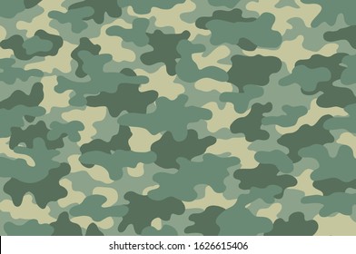 Camouflage texture pattern. Abstract modern military camo ornament for army and hunting fabric print. Military uniform. The form of the navy.Masking ornament. Vector background. 