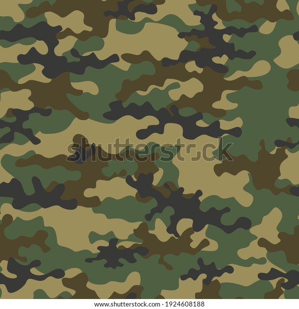 Camouflage texture seamless.\
Abstract military camouflage background for fabric. Vector\
illustration