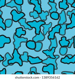 Camouflage. Camouflage texture. Seamless background. Cloth. Seamless texture. Wallpaper. Textured surface. Vector graphics