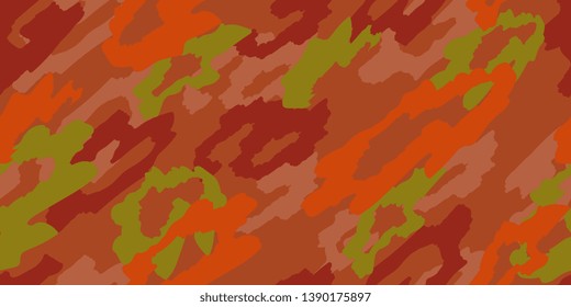 Camouflage. Camouflage texture. Seamless background. Cloth. Seamless texture. Wallpaper. Textured surface. Vector graphics