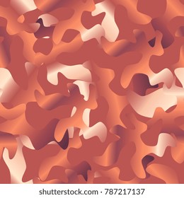 Camouflage. Camouflage texture. Seamless background. Cloth. Wallpaper. Gradient blots in red tones