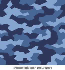 Camouflage texture seamless pattern. Abstract geometric military and hunting background. Vector illustration.