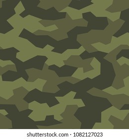 Camouflage texture seamless pattern. Abstract geometric military and hunting background. Vector illustration.